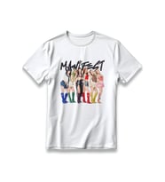 Manifest Grup Girl Band T-Shirt Baskılı Unisex %100 Pamuklu Nefes Alan Kalın Kumaşlı Tişört (Beyaz)