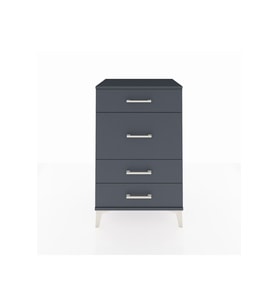 Hyperion Komodin 4 Çekmeceli 60x44x96 Antrasit-Antrasit