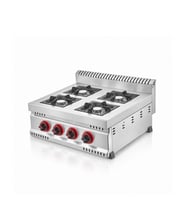 Silverinox 600 Seri Doğalgazlı Set Üstü 4 Gözlü Prof Ocak
