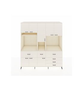 Kronos Dolap 10 Raflı 6 Çekmeceli 8 Kapaklı 220x59x243 Aytaşı-Aytaşı/Aytaşı