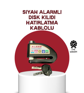 Güvenlik Sensörlü Alarmlı Disk Kilidi Motosiklet ve Bisiklet İçin