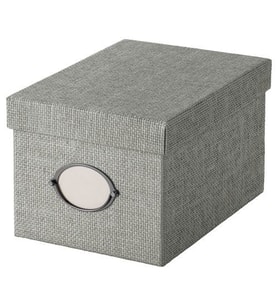 Kapaklı Kutu 18x25x15 Cm Gri Düzenleme-Raf-Ünite Kutusu Kulplu Toparlayıcı Kutu