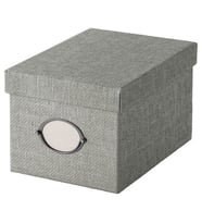 Kapaklı Kutu 18x25x15 Cm Gri Düzenleme-Raf-Ünite Kutusu Kulplu Toparlayıcı Kutu
