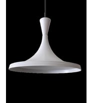 MYLİGHTS  BEYAZ İÇİ BEYAZ METAL SARKIT AVİZE 36CM (Siyah)
