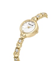 Polo Air Kalp Detaylı Kordon Lüx Taşlı Kadın Kol Saati Gold Renk PL-1618B1x