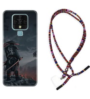 Tecno Camon 16 18P Pova Kılıf Boyun Asklı Rasta Silikon Warrior 1653