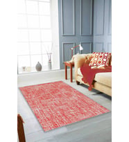 Kırmızı Sade Desensiz Kaymaz Tabanlı Dekoratif Halı HR001 - 100 x 160 cm