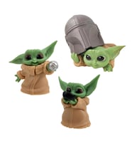 The Mandalorian Baby Yoda Grogu Bebek Yoda Aksiyon Figür Oyuncak Seti 3 Yoda Figürü Bir Arada Set D (Yeşil)