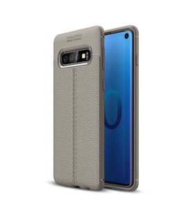 Samsung Galaxy S10E Kılıf Esnek Pu-Deri Leather-Pu Serisi Protected Case (Gri)