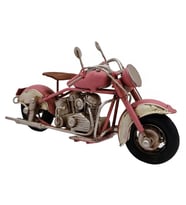 Vintage Blossom Metal Dekoratif Motosiklet
