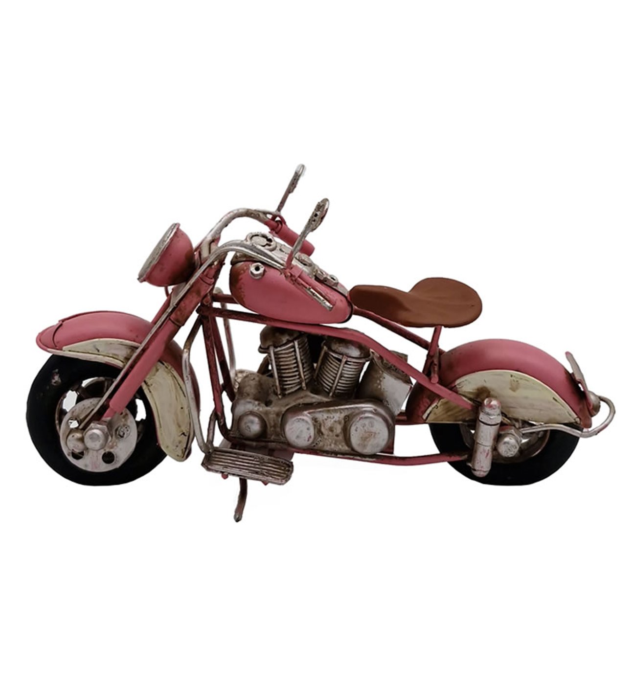 Vintage Blossom Metal Dekoratif Motosiklet