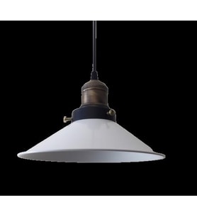 MYLİGHTS  RETRO BEYAZ METAL SARKIT AVİZE 23 CM (Siyah)