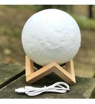 Dekoratif 15 cm Ay Gece Lambası Usb Kablolu