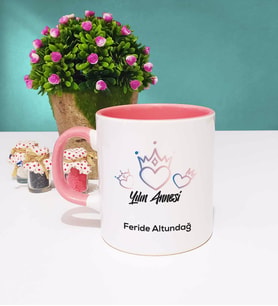 Anneler Günü Hediyesi Anneye Hediye - 9 - Kupa Bardak Pembe