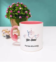 Anneler Günü Hediyesi Anneye Hediye - 9 - Kupa Bardak Pembe
