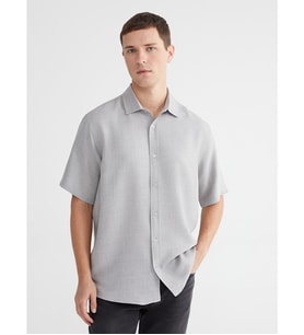 LC WAIKIKI Gri Regular Fit Erkek Gömlek