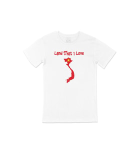 Land That I Love Vietnam Beyaz Tişört