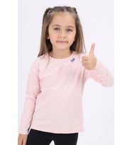 Toontoy Kız Çocuk Baskılı Tişört (Pudra)