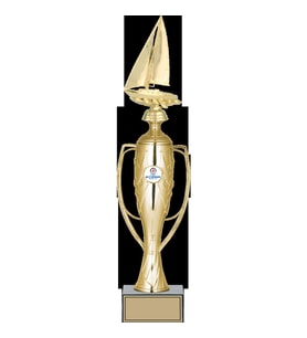ODAK KUPA - Figürlü Kupalar - Yelken Figürlü Kupalar FG-026 A - 47 cm
