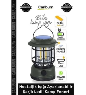 #KampFeneri Retro Vintage USB Dekoratif Bahçe Nostaljik Işığı Ayarlanabilir Şarjlı Ledli Kamp Feneri
