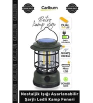 #KampFeneri Retro Vintage USB Dekoratif Bahçe Nostaljik Işığı Ayarlanabilir Şarjlı Ledli Kamp Feneri