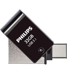 Philips 2'Si 1 Arada Otg Edition Ultra Speed Usb-C/Usb 3.1 Çift Usb Flash Sürücü Usb Bellek 32 Gb Pc