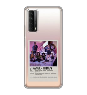 Huawei P Smart 2021 Uyumlu Stranger Things Minimalist Poster Desenli Şeffaf Telefon Kılıfı