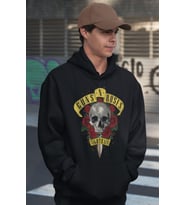 Tasarım Guns N' Roses Rock Metal Baskılı Unisex Oversize Müzik Grubu Hoodie