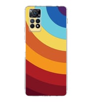 Xiaomi Redmi Note 11 Uyumlu Kamera korumalı Kapak Renk Cümbüşü Tasarımlı  Şeffaf Kılıf