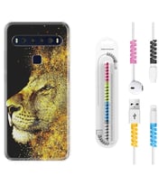 TCL 10L 10 Plus 10SE 20E 20SE 30SE L7 Kılıf Kablo Koruma Spiral Silikon Leon 1323