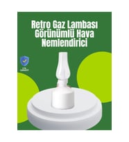 USB Şarjlı Retro Gaz Lambası Hava Nemlendirici Led Atmosfer Işıklı