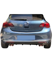 🚘 Opel Astra J HB Rieger Difüzör (Makyajlı) – Dayanıklı Plastik Arka Tampon Eki  Sportif Tasarım (Standart)