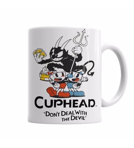 Cuphead Don't Dealwith The Devil Kupa Bardak Porselen