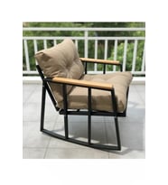 Sallanırtek Balkon-bahçe-kafe Çay Seti Koltuk Oturma Takımı,çaysetleri Sallanır Koltuk Miami (Cappuccino)