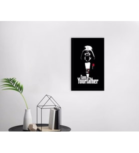 BK Home Godfather Baba Tasarımlı Dekoratif Ahşap Siyah Çerçeveli Tablo-23