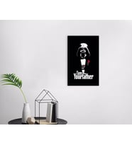 BK Home Godfather Baba Tasarımlı Dekoratif Ahşap Siyah Çerçeveli Tablo-23