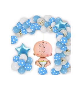 BABY SHOWER PARTİ BALON SET (Mavi)