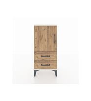 Arges Komodin 2 Raflı 2 Çekmeceli Tek Kapaklı 44x30x96 Aytaşı-Çam