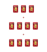 Nadir Gold 24 Ayar 11 Gram Külçe Altın (11 Adet 1 Gram Külçe Altın )
