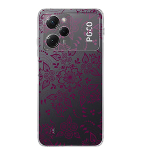 Poco X5 Pro  Kamera korumalı Kapak Nostalji Desen Tasarımlı  Şeffaf Kılıf