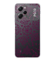 Poco X5 Pro  Kamera korumalı Kapak Nostalji Desen Tasarımlı  Şeffaf Kılıf