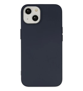 Newface Apple iPhone 14 Plus Kılıf Nano içi Kadife Silikon - Lacivert