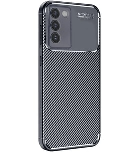 Vivo V30 Lite 4G Uyumlu Kılıf Auto Focus Karbon Kapak - Siyah