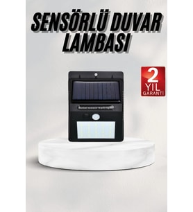 Bahçe Aydınlatması Güneş Enerjili Led Işık Lamba Sensörlü Dekoratif