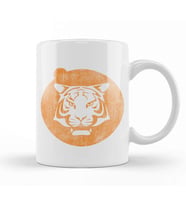 Retro Fort Boyard Tiger Kupa Bardak Porselen