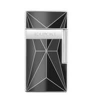 S.T. Dupont Biggy Fire x Siyah-Krom Puro Çakmağı 25077 - TR9141
