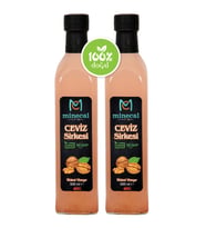 Minecal Ceviz Sirkesi 2x500 ml – %100 Katkısız Doğal  Şekersiz  Koruyucu Içermez