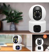 Çift Kameralı Wifi Bağlantılı Gece Görüşlü Ev Tipi Güvenlik Kamerası Yosee