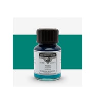 Rohrer&Klingner Kaligrafi mürekkebi Zeichentusche 29-airbrush-fırça-divit-50ml-743-turquoise (Çok Renkli)