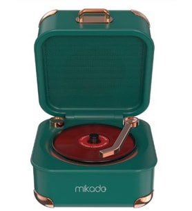 Mikado MD-62BT 5W 1200mAh Yeşil TF Kart + Bluetooth Destekli Klasik Retro Müzik Kutusu
